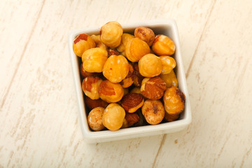Hazelnut heap