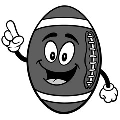 Football Mascot Talking Illustration