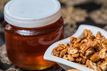 Sweet honey and walnuts