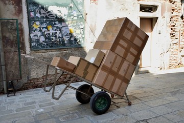Postal delivery in Venice