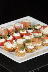 food snacks and appetizers