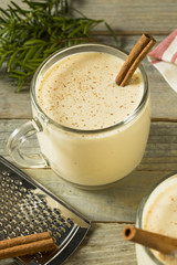 Boozy Warm Eggnog Punch