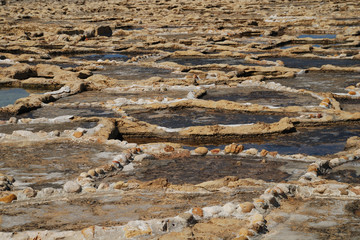 Salines au nord de l'île de Gozo