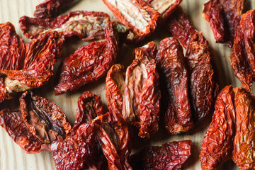dried tomatoes closeup