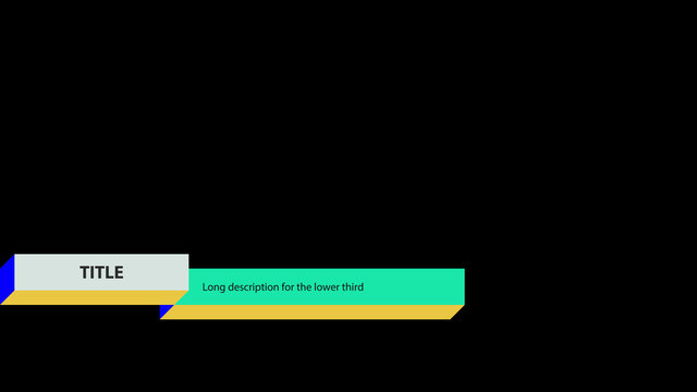 Isometric Gradient Lower Thirds