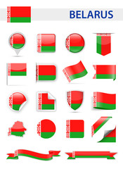 Belarus Flag Vector Set