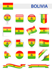 Bolivia Flag Vector Set