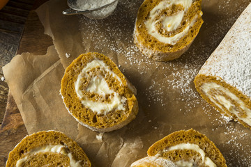 Homemade Sweet Pumpkin Roll