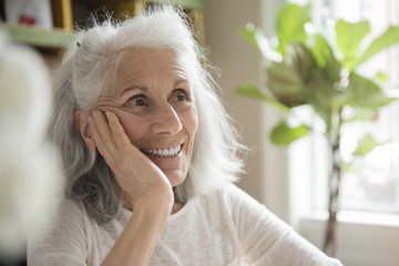 Portrait of smiling senior woman