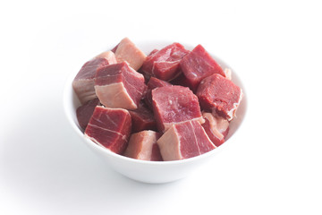 Jerked Beef. Brazilian Carne seca in a bowl