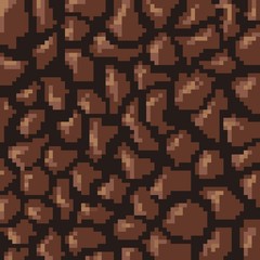 background rocks pixel art