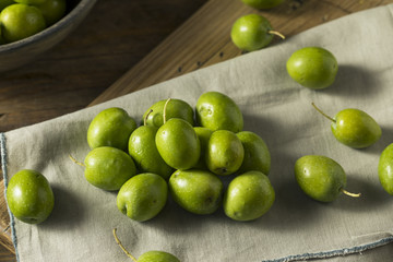 Raw Green Organic Fresh Olives