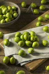 Raw Green Organic Fresh Olives