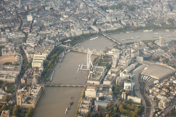 Obraz premium London City from the airplane