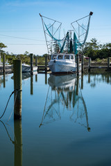 Shrimp Trawler, Harkers Island, NC, USA