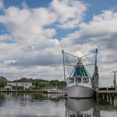 Shrimp Trawler, Harkers Island, NC, USA