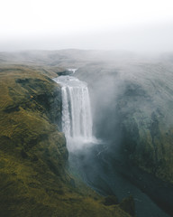 the majestic waterfall 