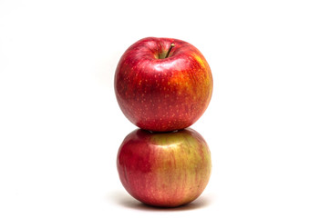 Red apple isolated on white background