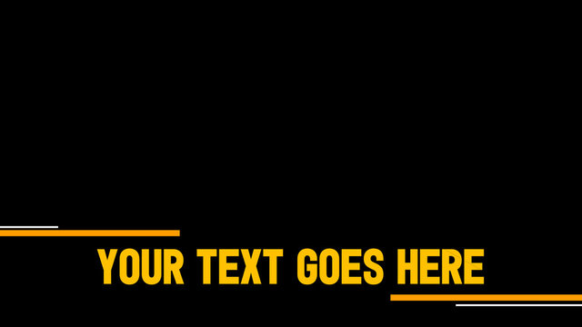 Expanding Bars Text Overlay