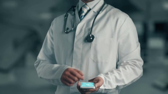 Doctor holding in hand Leukodystrophie