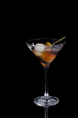red martini glass