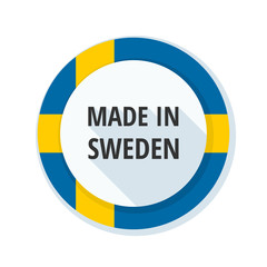 Made in Sweden label illustration