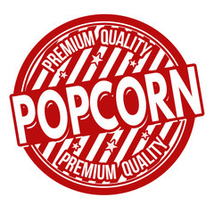 Popcorn label or stamp