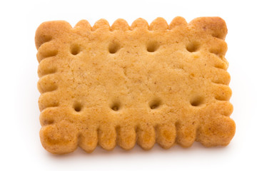 Tasty cookies biscuits on the  isolated background.