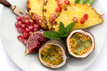 Fruits on a plate
