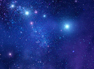 Space stars background illustration