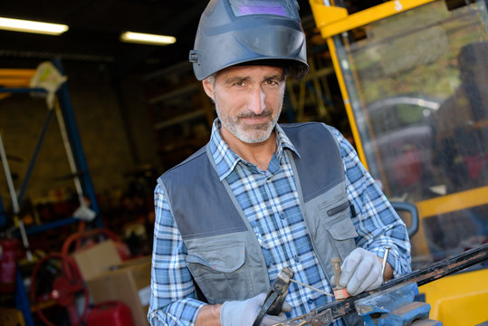 worker with tools