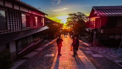 日本、中国地方、鳥取県、大山、伯耆富士、夕日、絶景