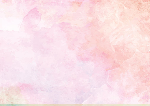 Pastel Pink Watercolor Ink Brush Paper Background