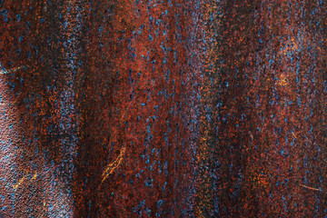 old metal iron rust background and texture, selective focus (detailed close-up shot)