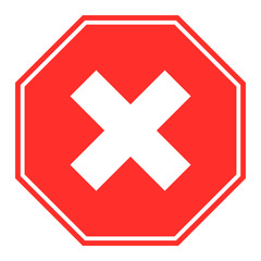 Obraz premium stop sign, prohibition sign vector