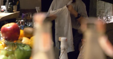 bartender mixing a cocktail