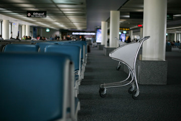 Fototapeta premium Airport Luggage Cart
