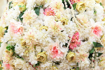 Abstract of flower background, bunch of flower