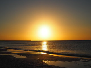 sunset in New Caledonia