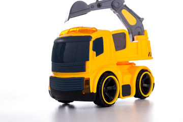 Fototapeta premium excavator toy isolated