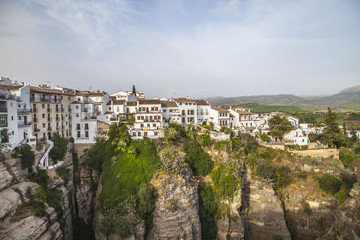 Fototapeta na wymiar Village blanc d'Andalousie en espagne