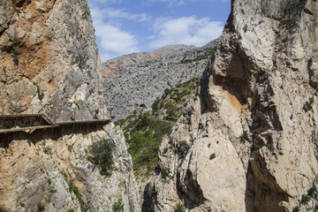 Chemin du roi en andalousie