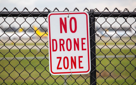 No Drone Zone Sign 