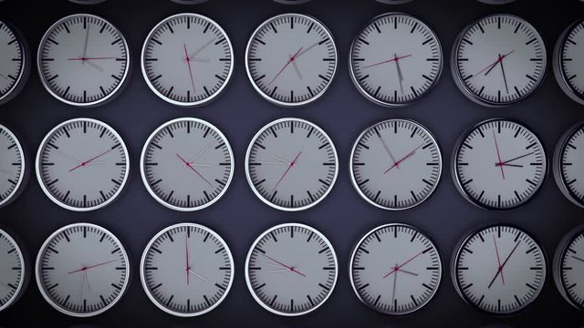World clocks in random time