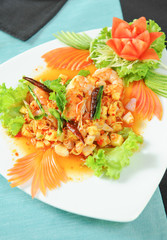 prawn spicy salad