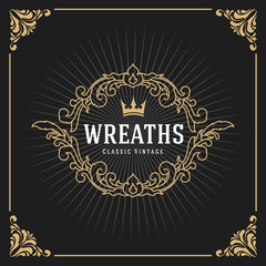 Vintage Luxury Monogram Logo Template