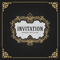 Vintage Luxury Monogram Logo Template