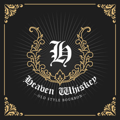 Vintage Luxury Monogram Logo Template