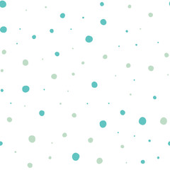 Winter Snow Hand Drawn Dots Asymmetrical Seamless Pattern, Dotted Swiss