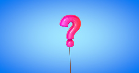 Red Question Mark Balloon 